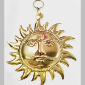 Metal Surya Symbol Golden