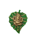 Wall hanging patta ganesha green color