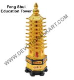 Feng Shui Education Tower - Golden Multicolor