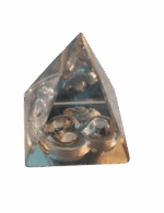 Crystal Om Pyramid (Size 1.5 Inches)