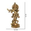 Brass metal lord krishna statue buy online