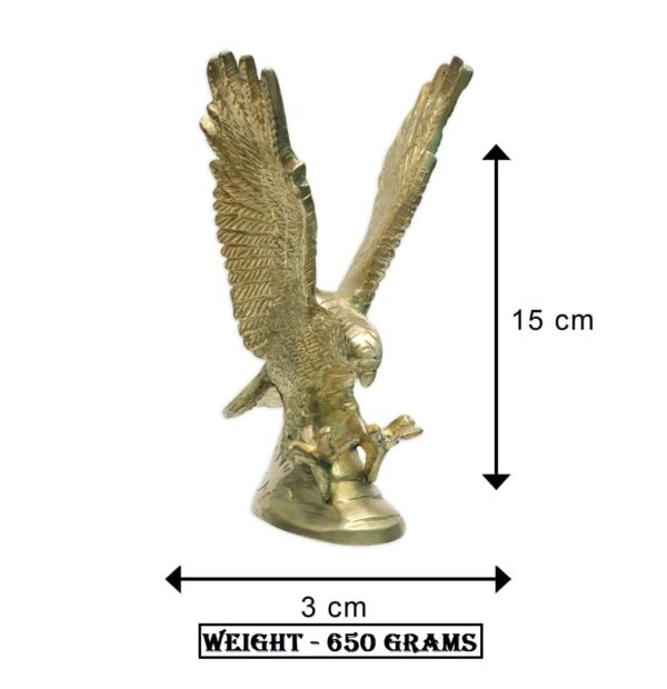 Eagle staute made from brass material for vastu