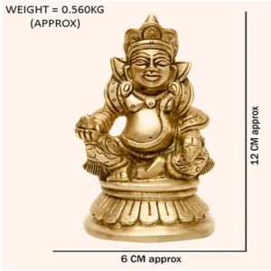 Brass Kuber Statue (Weight - 560 grams, Height - 12 CM)