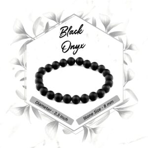 Natural Black Onyx Stone Bracelet - 100% Original