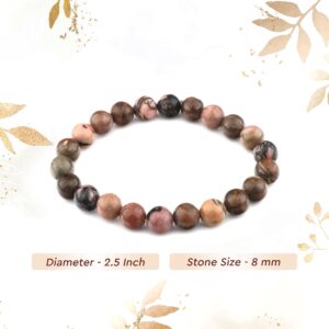 Black Rhodonite Stone Bracelet - 100% Original