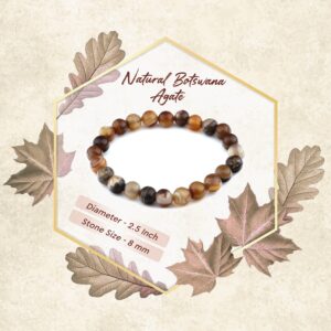 Botswana Agate Stone Bracelet - 100% Original