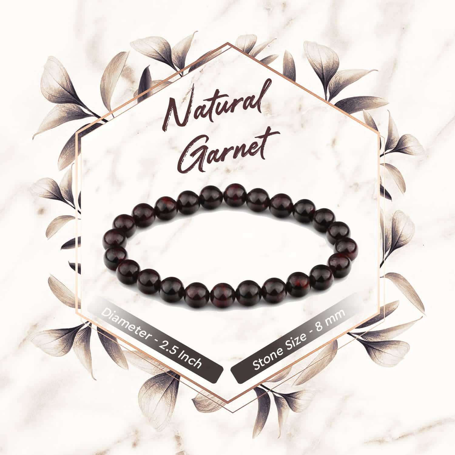 Red Garnet Bracelet | Power Bracelet - Blood Garnet | Pamper Dreams