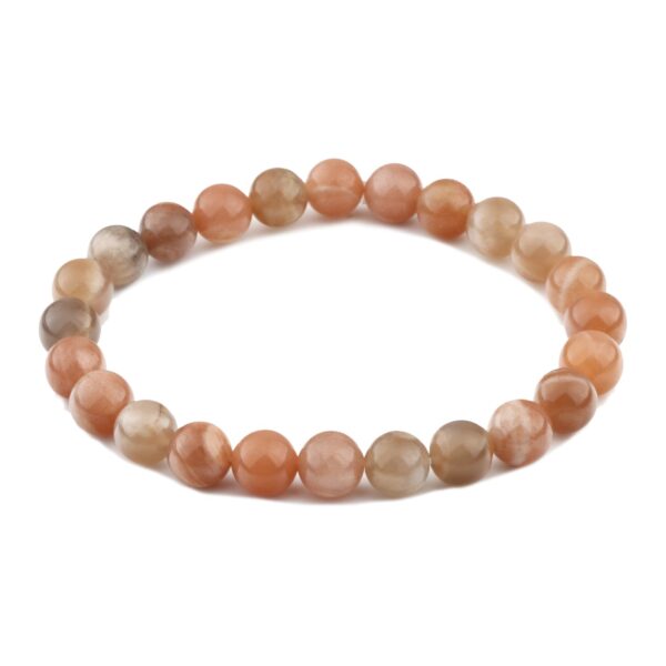 Buy Natural Sunstone Bracelet Crystal Stone 10 mm Round Bead Bracelet for  Reiki Healing and Crystal Healing Stones (Color : Peach) | Globally