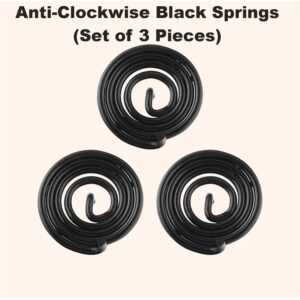 Vastu Black Coil Anti Clockwise Springs (Set of 3 Pieces)