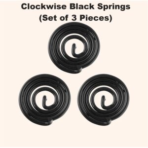 Vastu Black Clockwise Springs (Set of 3 Pieces)