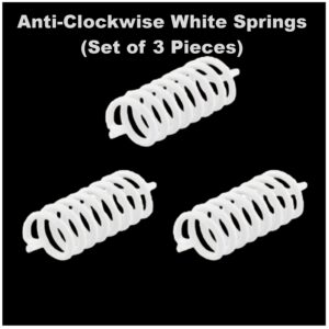 Vastu White Anti Clockwise Springs (Set of 3 Pieces)