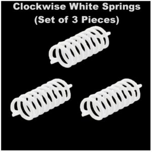 Vastu White Clockwise Springs (Set of 3 pieces)