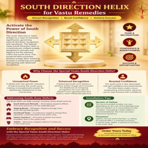 South Direction Helix for Vastu Remedies - (Size 4 Inches)