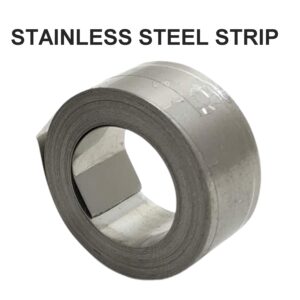 Stainless Steel Strip - 0.75 Inch Width - 0.20 MM Thickness (Choose Length from Options)