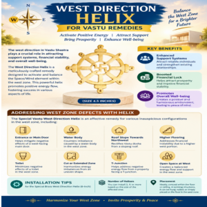 West Direction Helix for Vastu Remedies