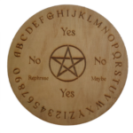 wooden pendulum board or dowsing board