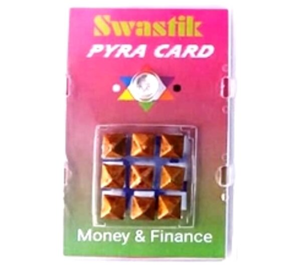 Pyramid Pocket Card for Money and Finance