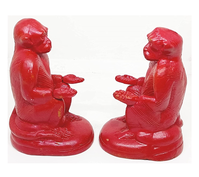 Buy Lal Kitab Red Monkey Statues l Mitti ka Lal Bandar