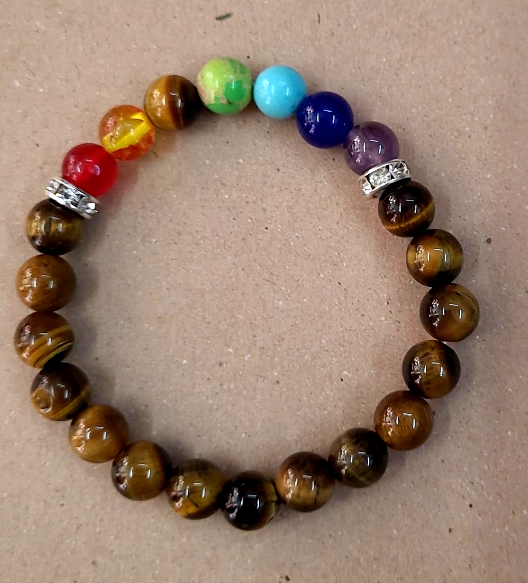 New Chakra Bracelet with lava stones | Chakra bracelet, Chakra beads, Lava  stone