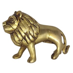 brass half kg lion statue for vastu feng shui home decor