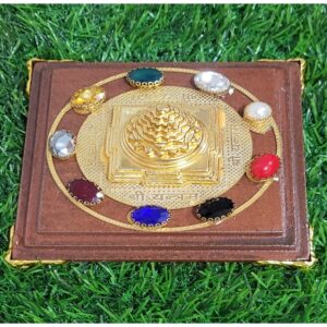 The Shri Yantra Navgrah Chowki is a divine and powerful artifact that holds the key to unlocking prosperity, harmony, and spiritual growth.
