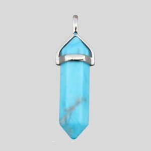 Turquoise Crystal Stone Pendant is believed to promote emotional balance, making it an excellent choice for those seeking inner tranquility in their busy lives.