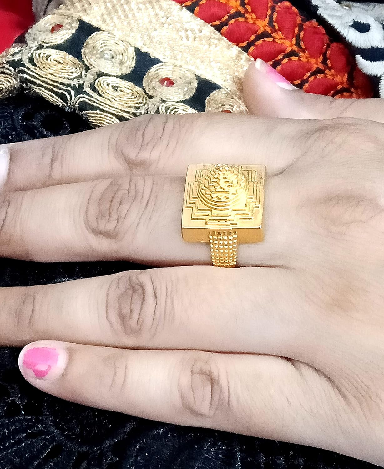 Buy Brass Meru Shri Yantra Ring - Unisex