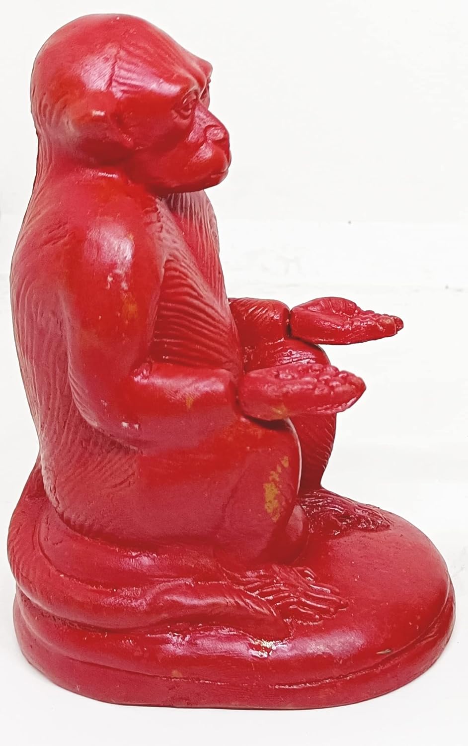 Lal Kitab Red Monkey Statue / Mitti ka Lal Muh Wala Bandar