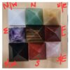 Crystal Pyramids - Set of 9 Different Crystal Pyramids