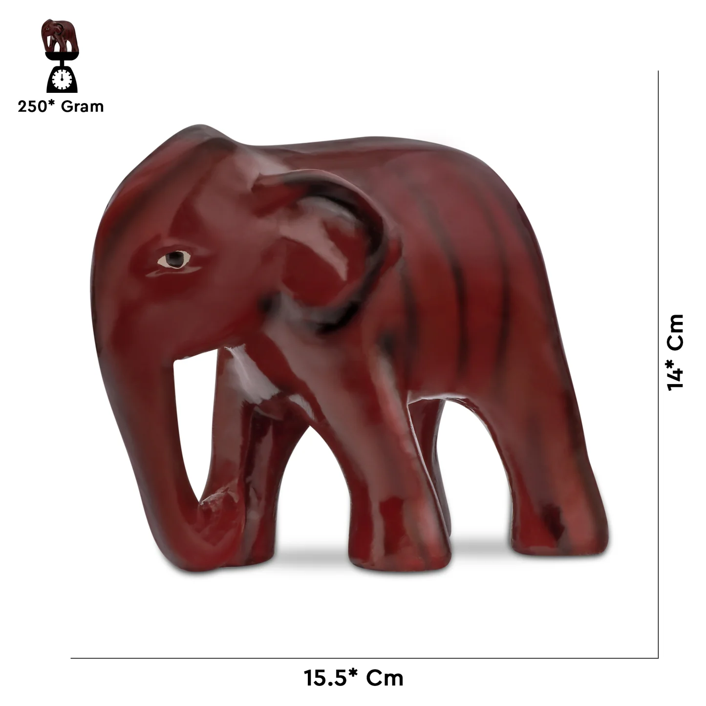 Buy Vastu Elephant Statue l Maroon Color l Resin Material