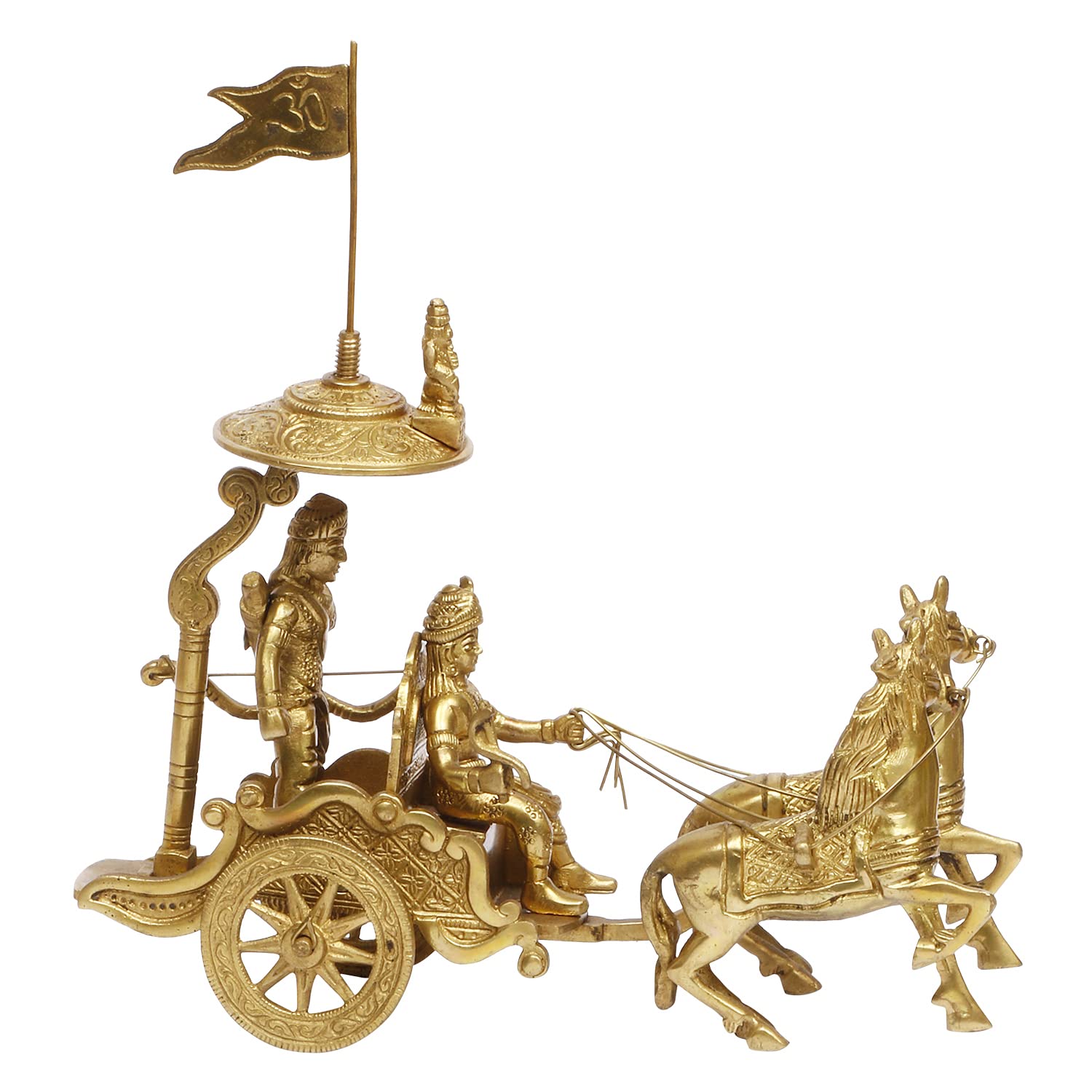 Buy Brass Mahabharat Rath / Mahabharat Chariot Showpiece