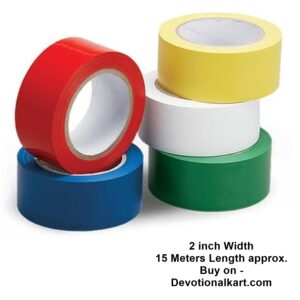Vastu tapes are believed to rectify vastu dosha, imbalances in the energy flow of toilets, entrances, and around dustbins, washing machines, or kitchens.