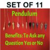 Dowsing Board Pendulums - Set of 11 Pendulums