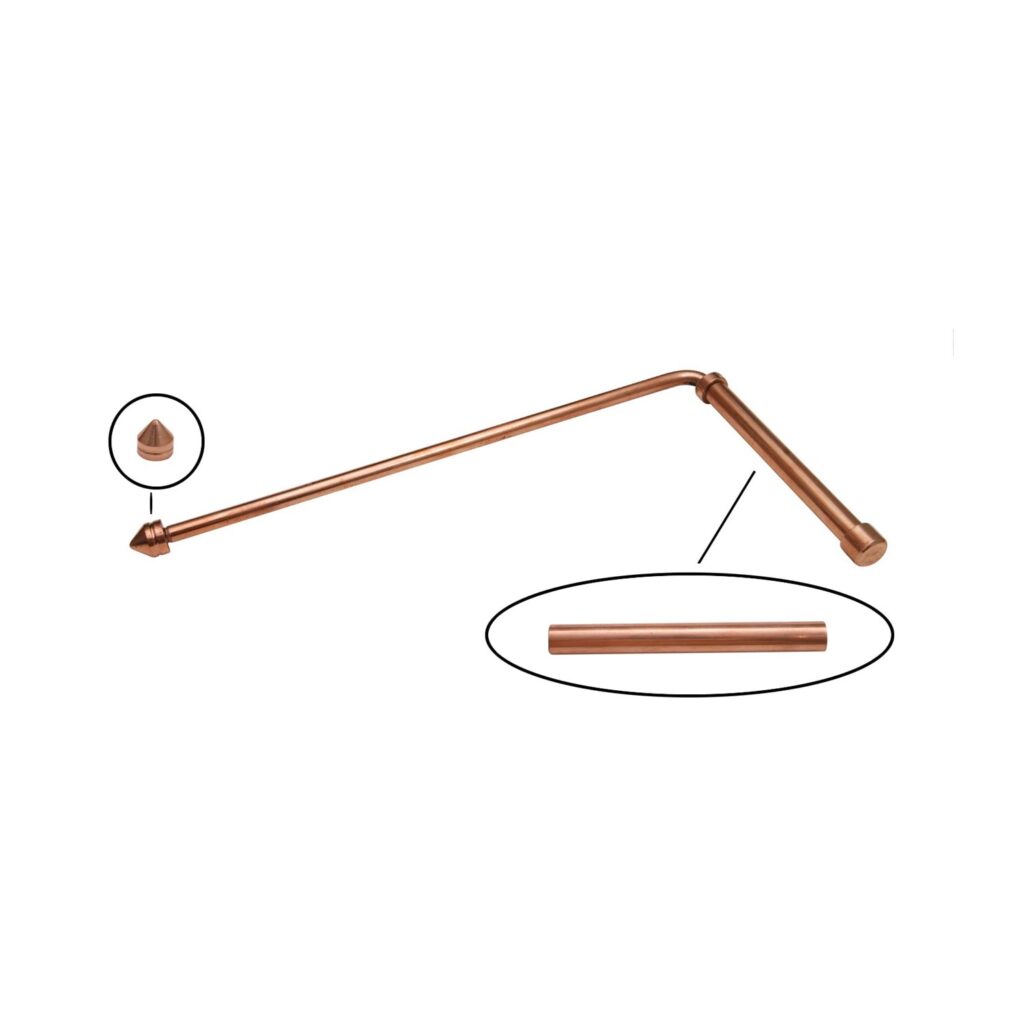 Dowsing Rods Handle Copper Dowsing L Rod with Handle + Dowsing Board + Pendulum