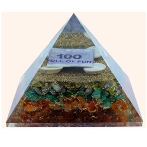 Orgonite Crystal Money Pyramid (Size 3 Inches) - Energized
