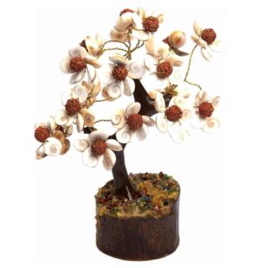 Original Gomti Chakra with Rudraksha Tree (100 Beads)
