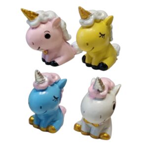 Vastu Unicorn Horses for Home, Office and Car Dashboard (Set of 4 Pcs)