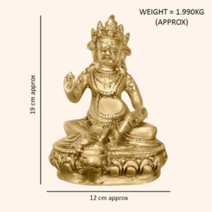 Big Brass Kuber Ji (Weight 1.990 Kg, Height – 19 CM, Width – 12 CM)