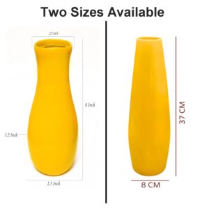Vastu Yellow Vase for SSW Zone (Two Sizes Available)
