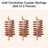 Anti Clockwise Copper Springs for Vastu Remedies (Set of 3 Pieces)