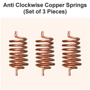 Anti Clockwise Copper Springs for Vastu Remedies (Set of 3 Pieces)