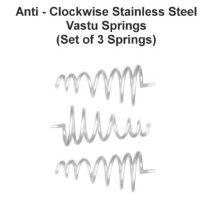 Anti-Clockwise Stainless Steel Vastu Springs (Set of 3)