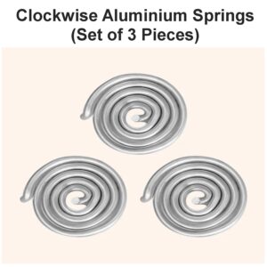 Clockwise (CW) Aluminium Vastu Springs (Set of 3 Pieces)