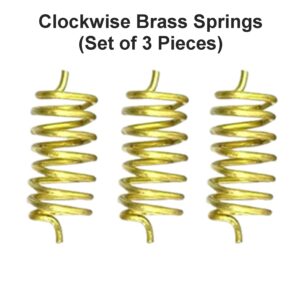 Clockwise Brass Springs for Vastu Remedies (Set of 3 Pieces)
