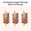 Clockwise Copper Springs for Vastu Remedies (Set of 3 Pieces)