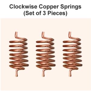 Clockwise Copper Springs for Vastu Remedies (Set of 3 Pieces)