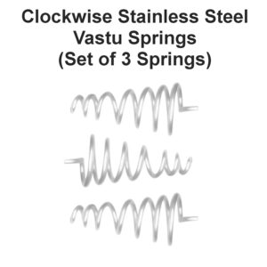Clockwise Stainless Steel Vastu Springs (Set of 3)