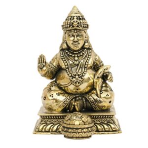 Brass Dhan Kuber Ji - Handcrafted (Two Sizes Available)
