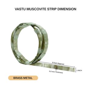 Brass Muscovite Strip (1 Inch Width, 8 Feet Length, 0.20 MM Thickness)