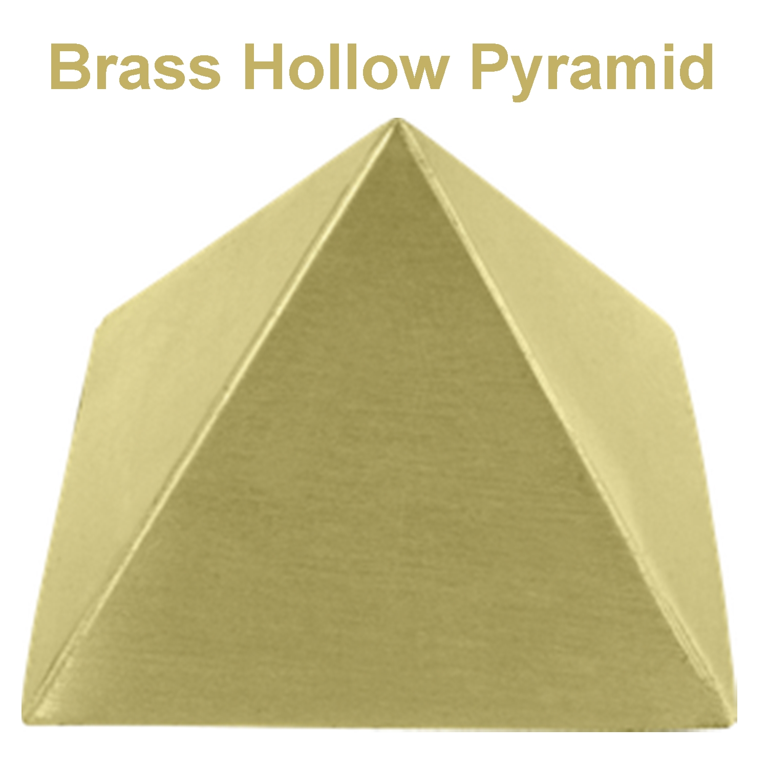 Hollow Brass Pyramid (2 inch to 9 Inch Sizes Available)